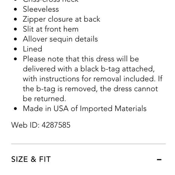 Evening dress by Aqua - Picture 11 of 12